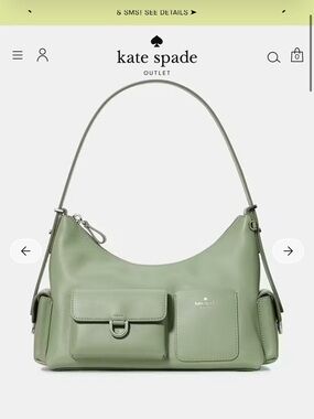 kate spade Sage Green Cargo Shoulder Bag